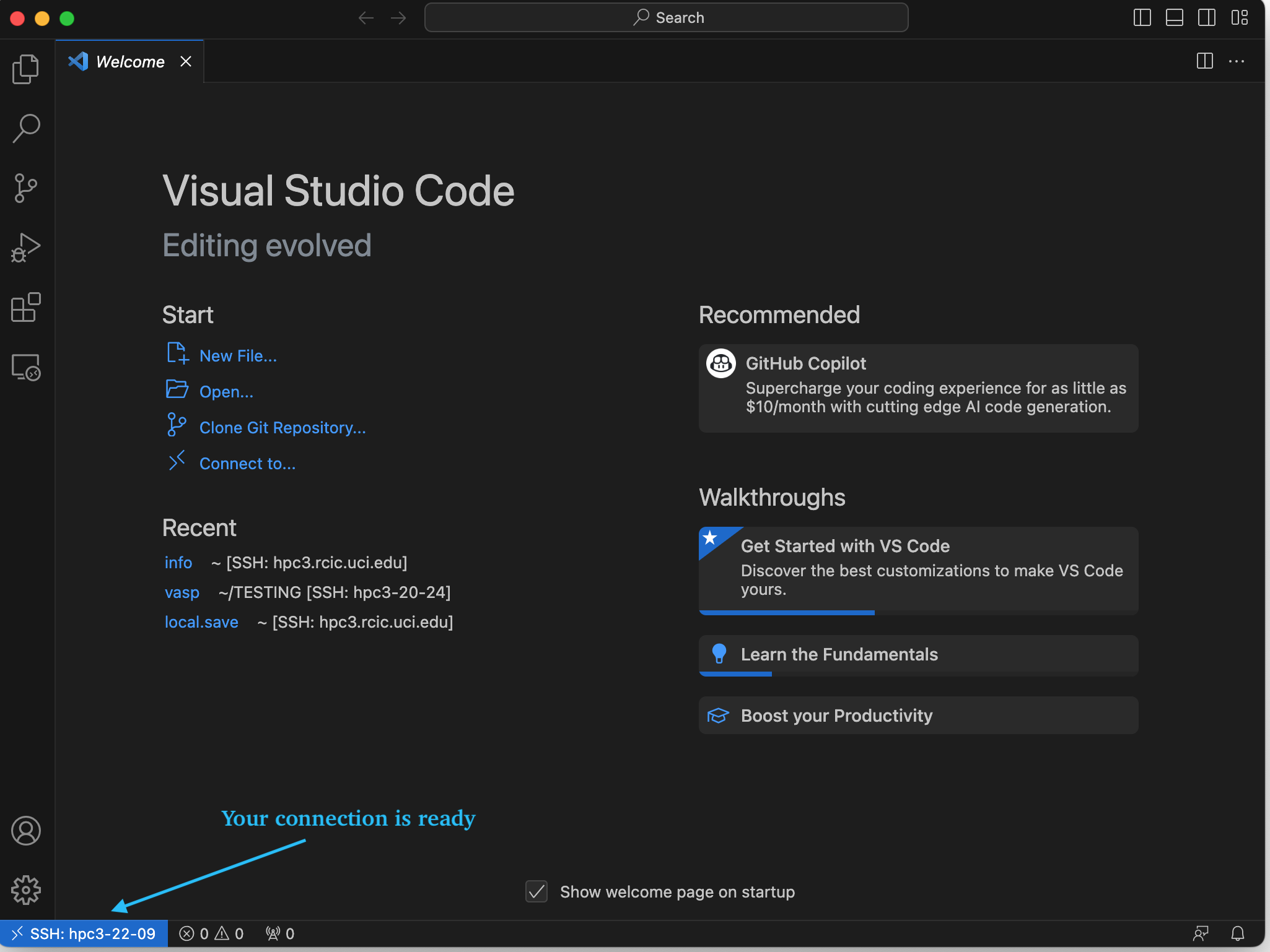 VSCode setup